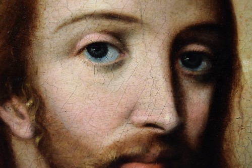 Antiquités - Christ "Salvator Mundi" - Ecole Lombarde XVIe siècle